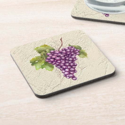 Untersetzer aus textilen Trauben (Linke Seite)