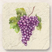 Untersetzer aus textilen Trauben (Vorderseite)