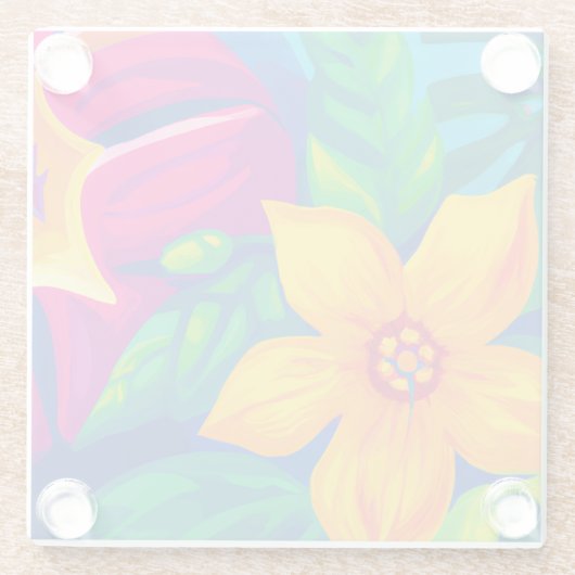 Untersetzer aus Tropenglas (Rückseite)