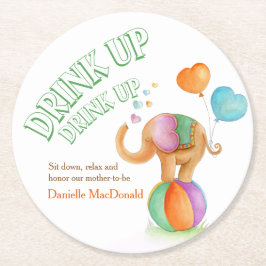 Untersetzer aus unisex Baby-Duschpapier mit Circus