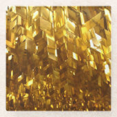 Untersetzer aus vergoldetem Kristallglas (Vorderseite)