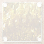 Untersetzer aus vergoldetem Kristallglas (Rückseite)