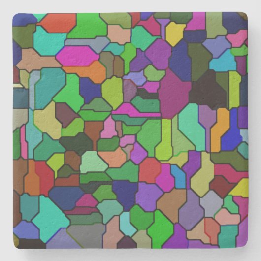 Untersetzer aus verkettetem Glas (Vorderseite)