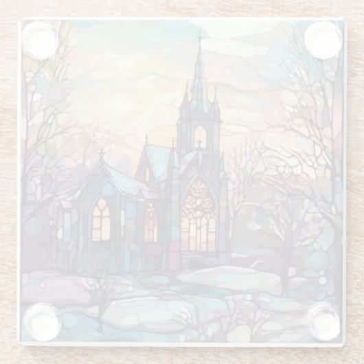 Untersetzer aus verkettetem Glas (Rückseite)