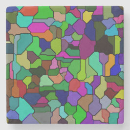 Untersetzer aus verklebtem Glasblock