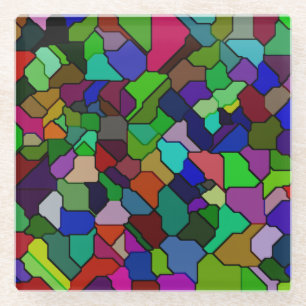 Untersetzer aus verkleidetem Glas