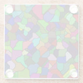 Untersetzer aus verkleidetem Glas (Rückseite)