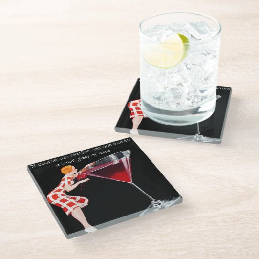 Untersetzer aus Weinglas (Schrägansicht)