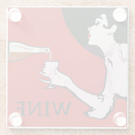 Untersetzer aus Weinglas (Rückseite)