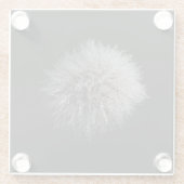 Untersetzer aus weißem Dandelon (Rückseite)