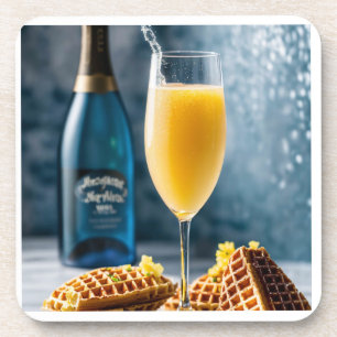 Untersetzer aus weißem Tischharz, Mimosas, Champa