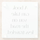 Untersetzer aus weniger gefahrenem Glas (Rückseite)