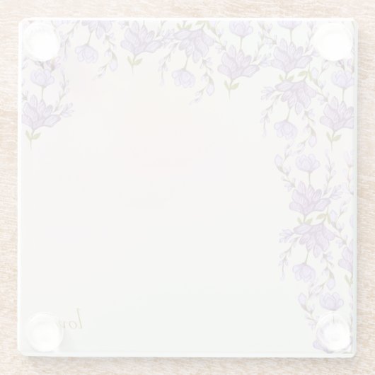 Untersetzer aus Zierglas (Rückseite)