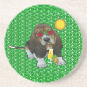 Untersetzer Baby Basset Hop Sommerzeit