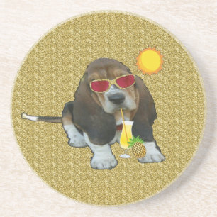 Untersetzer Baby Basset Hop Sommerzeit