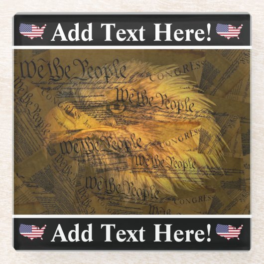 Untersetzer Bald Eagle Glass (Vorderseite)