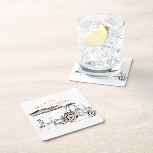 Untersetzer - Bauernhof-Picknick (Vor Ort)