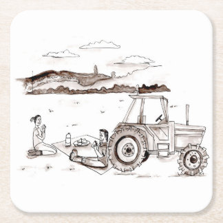 Untersetzer - Bauernhof-Picknick