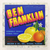 UNTERSETZER - Ben Franklin Citrus - Crate Label pr (Vorderseite)