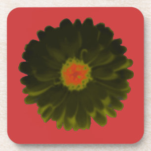 Untersetzer "Black and Red Marigold Cork"