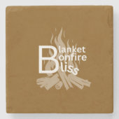 Untersetzer "Blanket bonfire bliss" (Vorderseite)