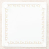 Untersetzer - Blätter an der Grenze des Goldenen W (Rückseite)