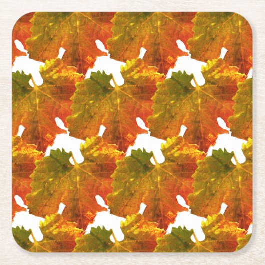 Untersetzer - Blätter für Trauben in den Herbstfar (Vorderseite)