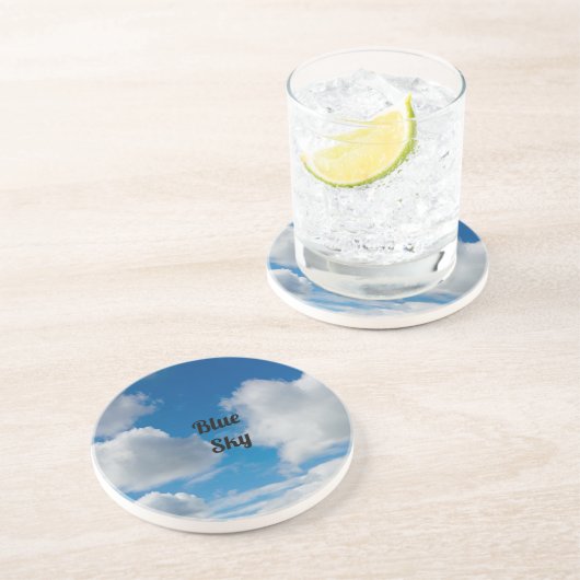Untersetzer Blue Cloud Sky (Seite)