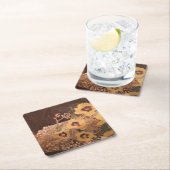 Untersetzer/Blume mit einem Protokoll Rechteckiger Pappuntersetzer (Vor Ort)