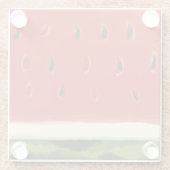 Untersetzer Bright Red Watercolor (Rückseite)