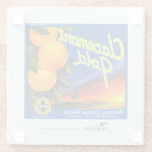 Untersetzer - Claremont-Fruchtkäseretikett (Rückseite)