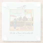 Untersetzer - Claremont-Fruchtkäseretikett (Rückseite)