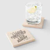 Untersetzer "Clear Conscience Stone" (Seitenansicht)