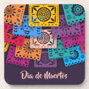 Untersetzer Colorful Dia de Muertos Banners