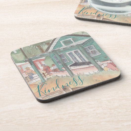 Untersetzer "Crystal Cove Watercolor" (Linke Seite)