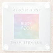 Untersetzer Custom Logo Imitate Silver Metallic Lo (Rückseite)