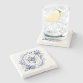 Untersetzer Delft Blue Floral Tableware Decke (Seitenansicht)