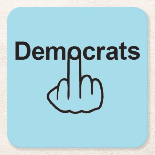 Untersetzer Demokraten Drehte (Vorderseite)