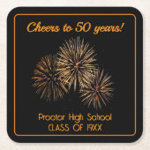 Untersetzer der 50. Klasse Wiedersehen (orange) (Vorderseite)