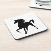 Untersetzer der Black Unicorn-Silhouette (Linke Seite)