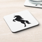 Untersetzer der Black Unicorn-Silhouette (Linke Seite)