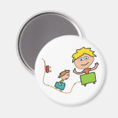 Untersetzer der Elektrowalze Magnet (Vorderseite/Rückseite)