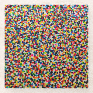 Untersetzer der farbenfrohen Kunst