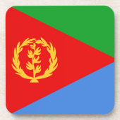 Untersetzer der Flagge Eritrea (Vorderseite)