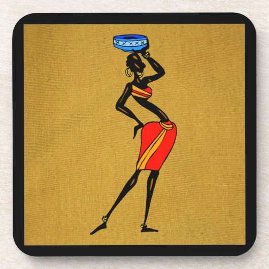 Untersetzer der Frauen in Afrika (Vorderseite)