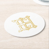 UNTERSETZER der HE Monogramm- oder EH-Monogramm (Angewinkelt)