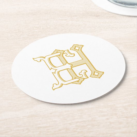 UNTERSETZER der HE Monogramm- oder EH-Monogramm (Angewinkelt)