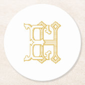 UNTERSETZER der HE Monogramm- oder EH-Monogramm (Vorderseite)