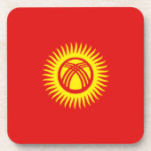 Untersetzer der kirgisischen Flagge (Vorderseite)