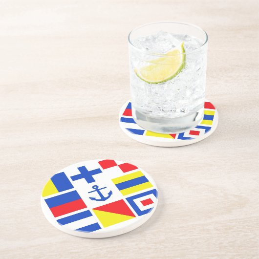 Untersetzer der Meeresflaggen (Seite)